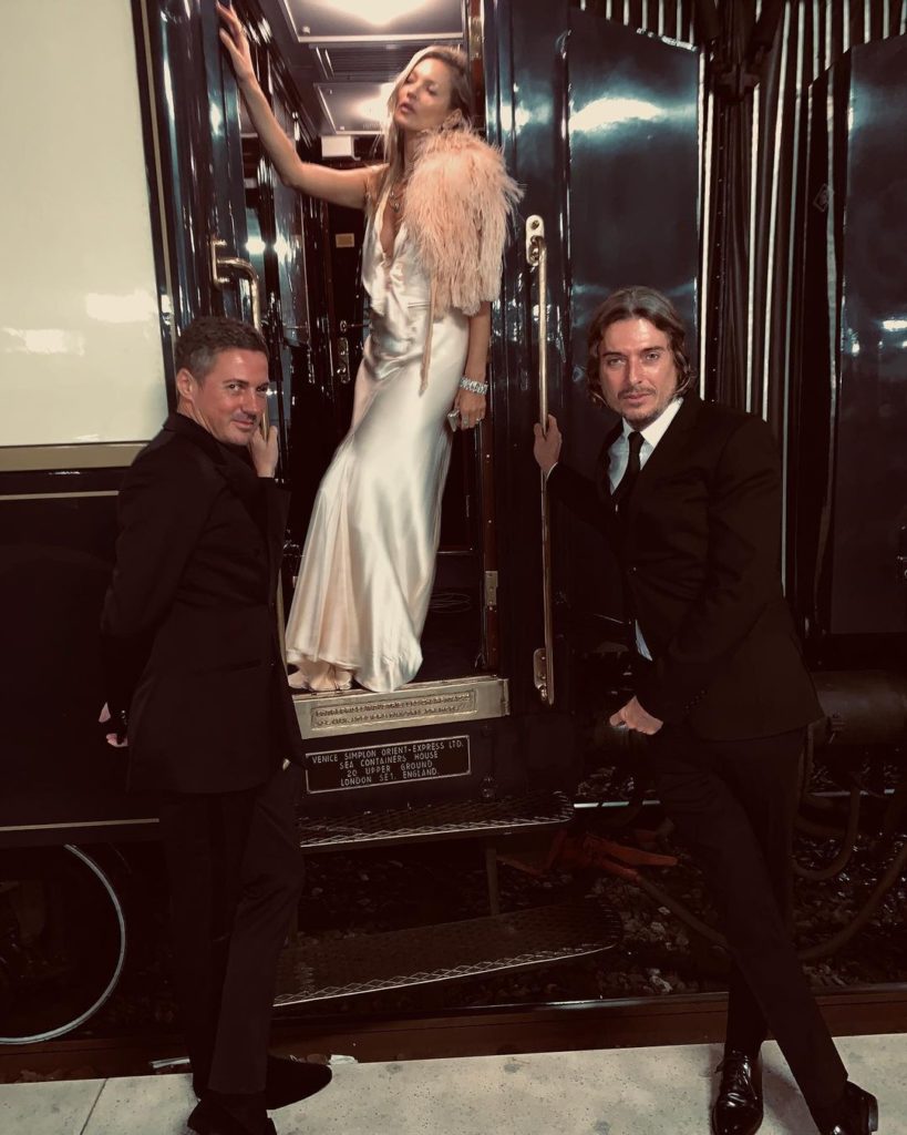 Kate Moss on the VSOE train