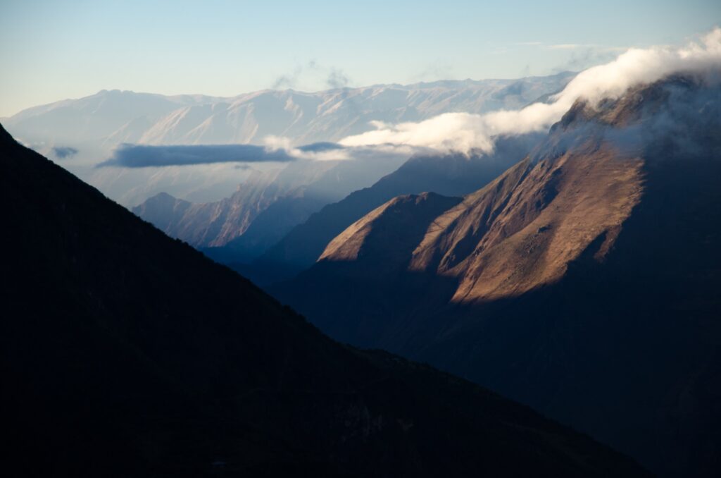 Sacred Valley, Peru, at sunset