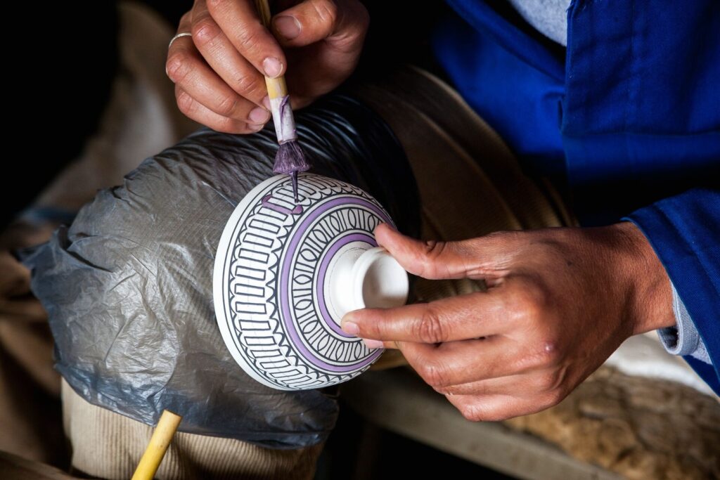 traditional pottery painting