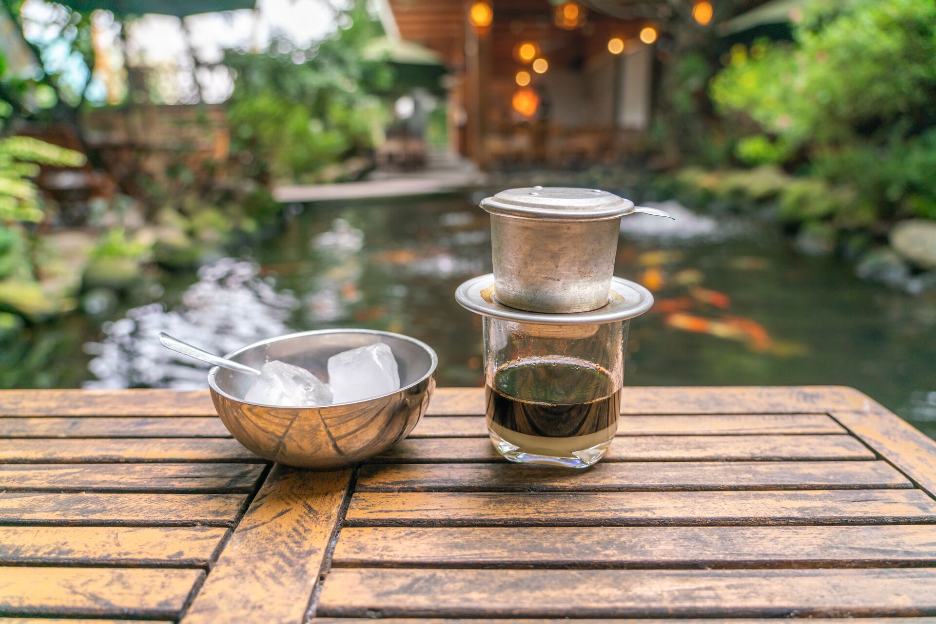 Traditional Vietnamese milk coffee