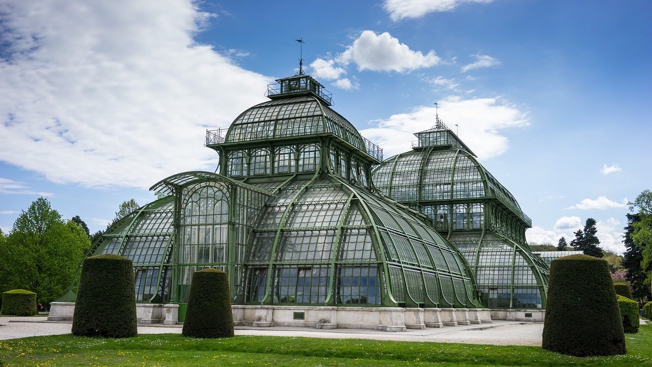 Glasshouse at schonbrunn palace, vienna