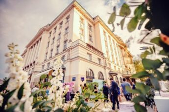 external facade of Esplanade Zagreb Hotel, Zagreb, Croatia