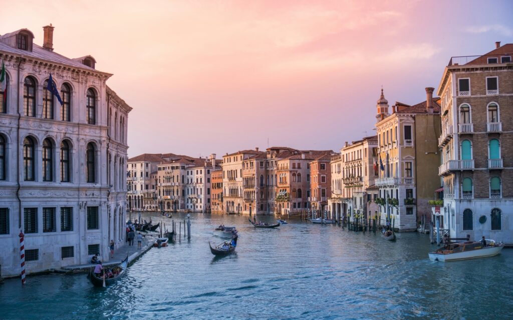Venice canals Italy
