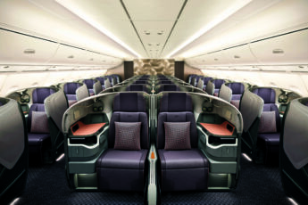 Singapore Airlines' latest business class cabin