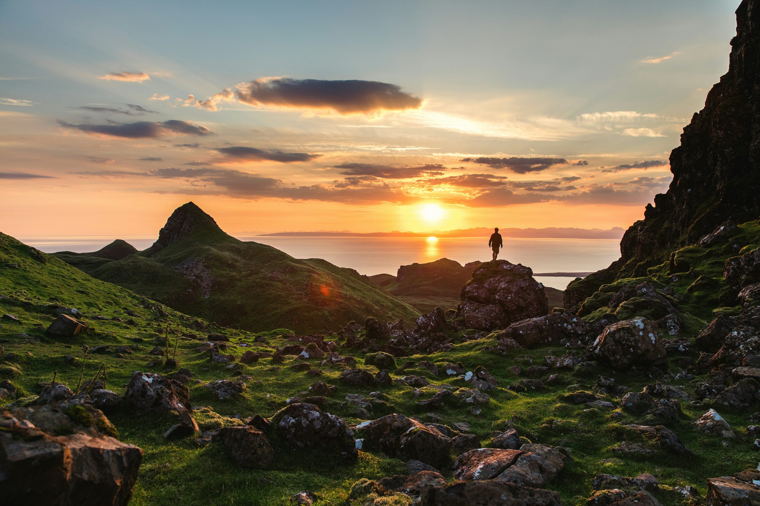 sunset over isle of skye