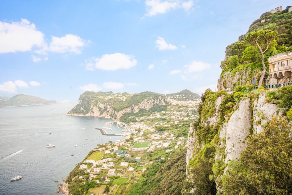 Water views in Capri, Italy