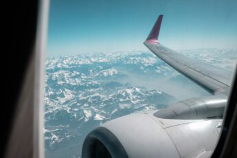 view from airplane window