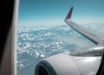 view from airplane window