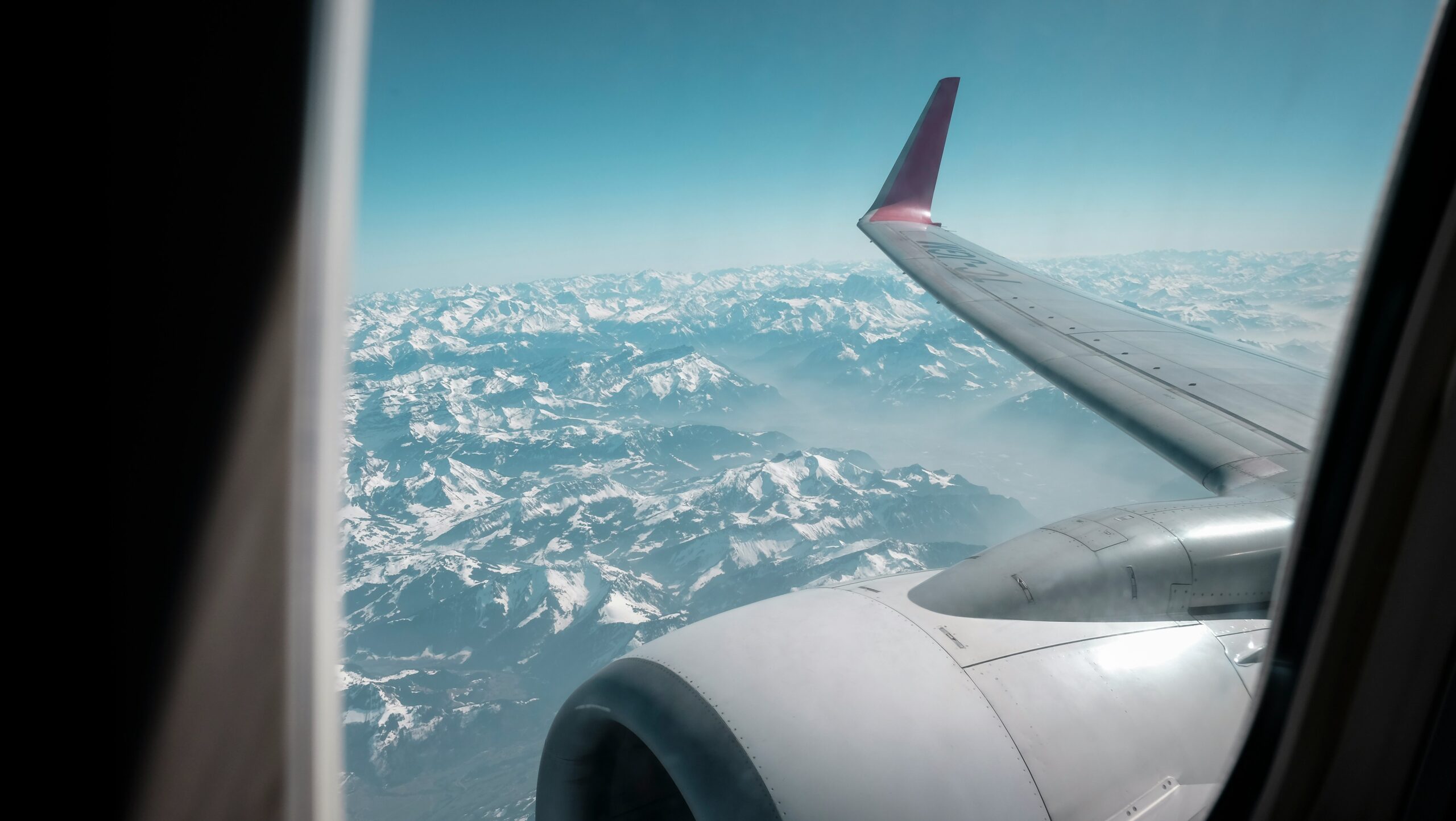 view from airplane window
