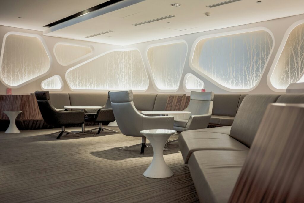 First Class airport lounge