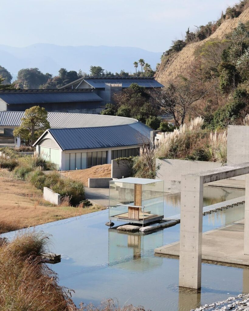 Exterior of contemporary building and landscape garden