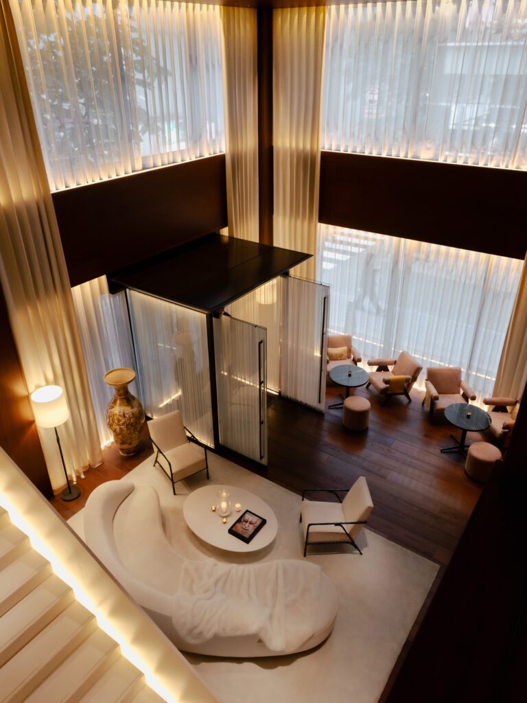 Interior of luxury hotel room