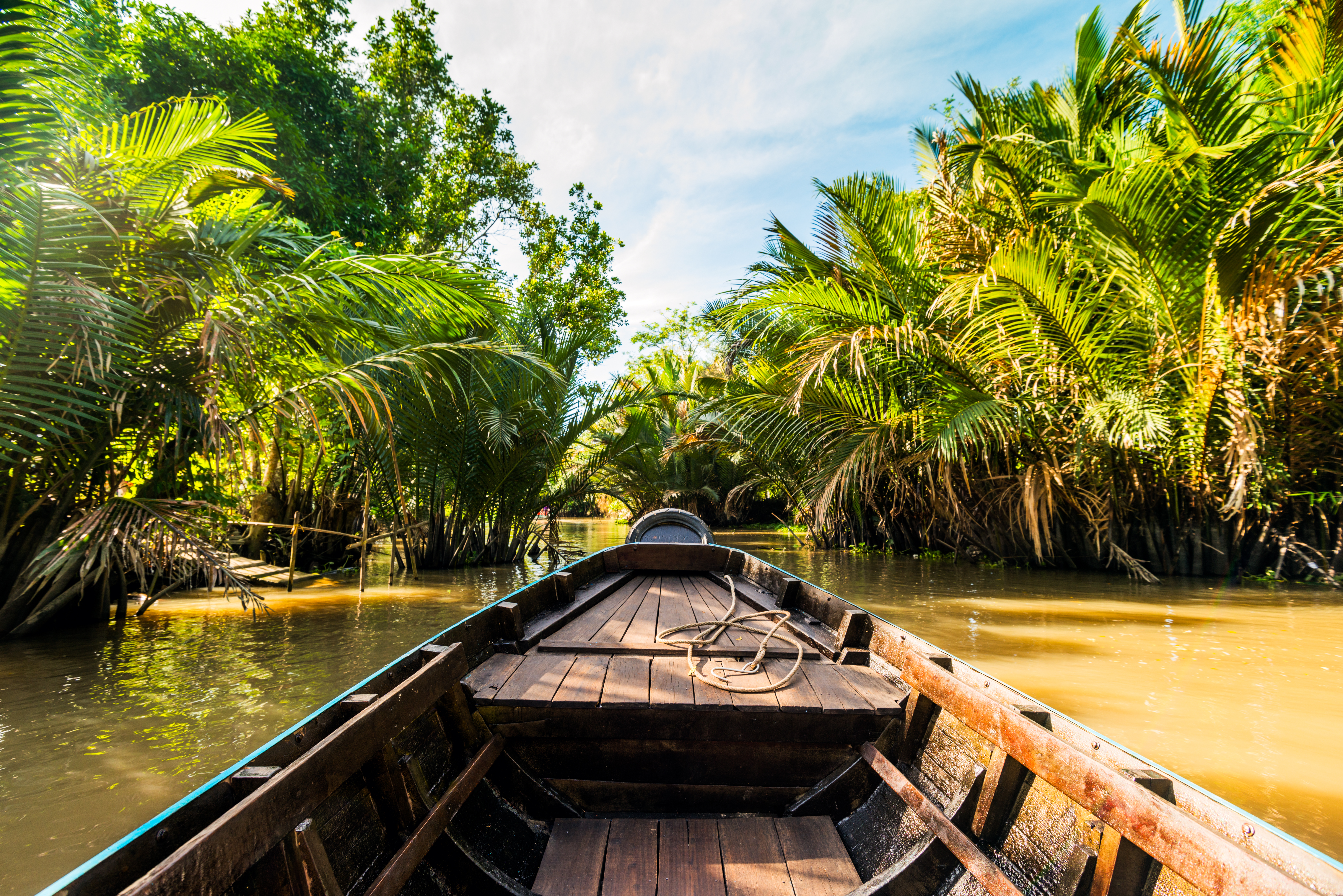 Boat On The Mekong River