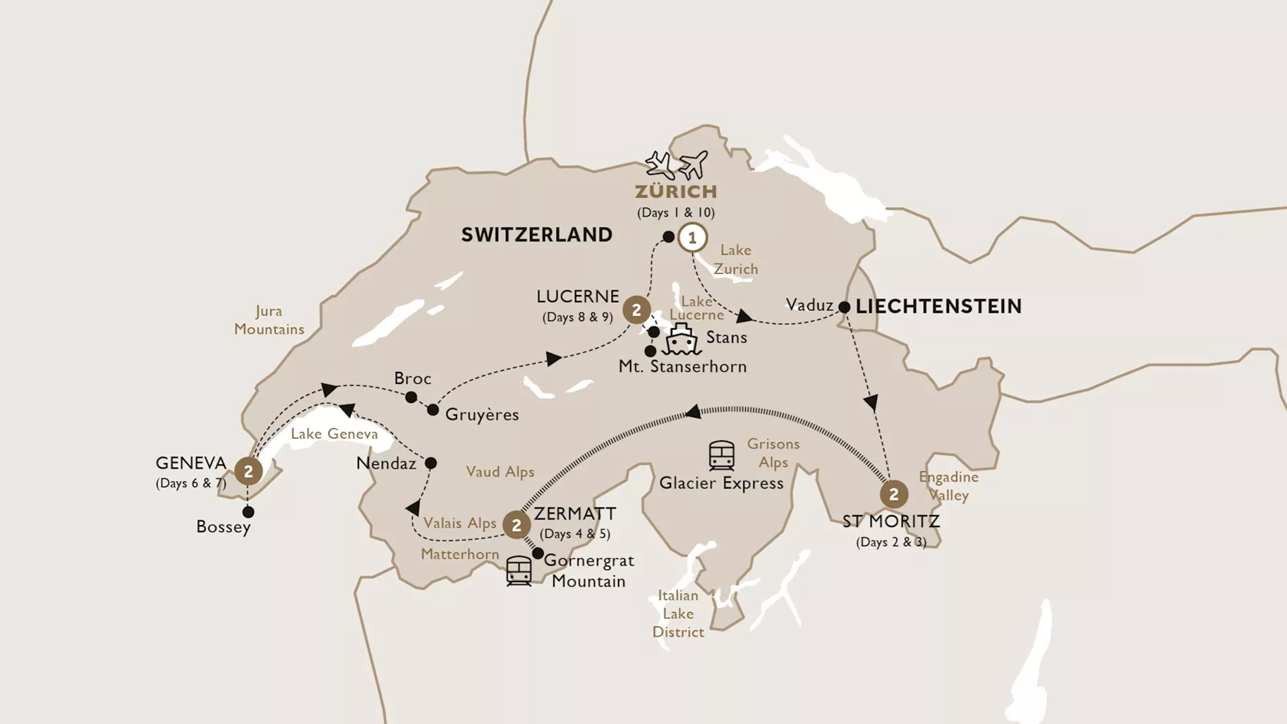 Majestic Switzerland Luxury Tour Luxury Gold Majestic Switzerland Luxury Tour Luxury Gold