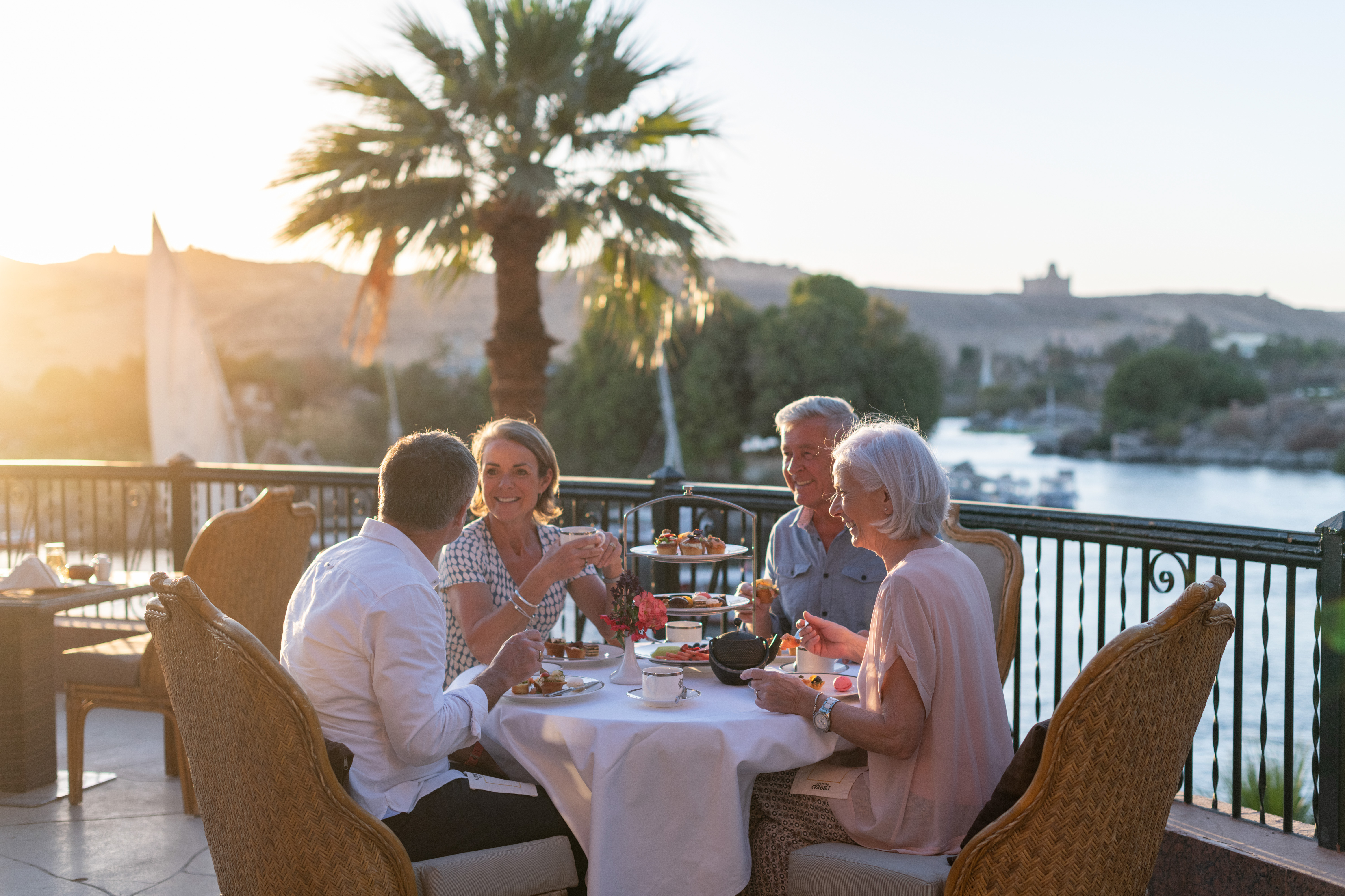 High Tea in Egypt on the Bank of the Nile