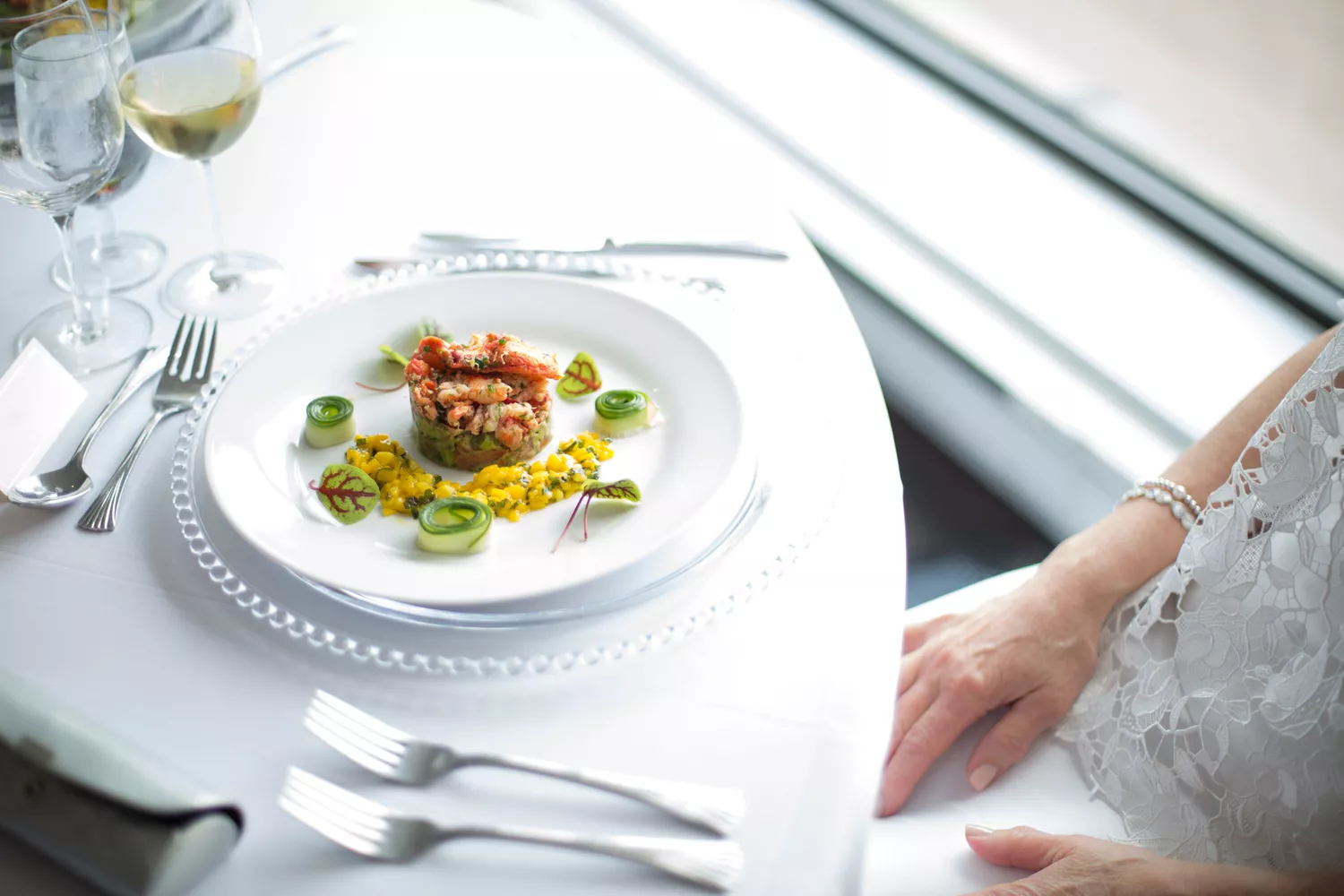 Mouthwatering dish plate in Italian restaurant