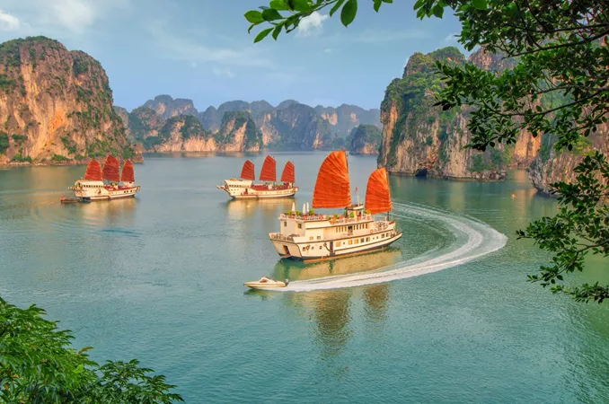 A view of Hạ Long Bay, Vietnam