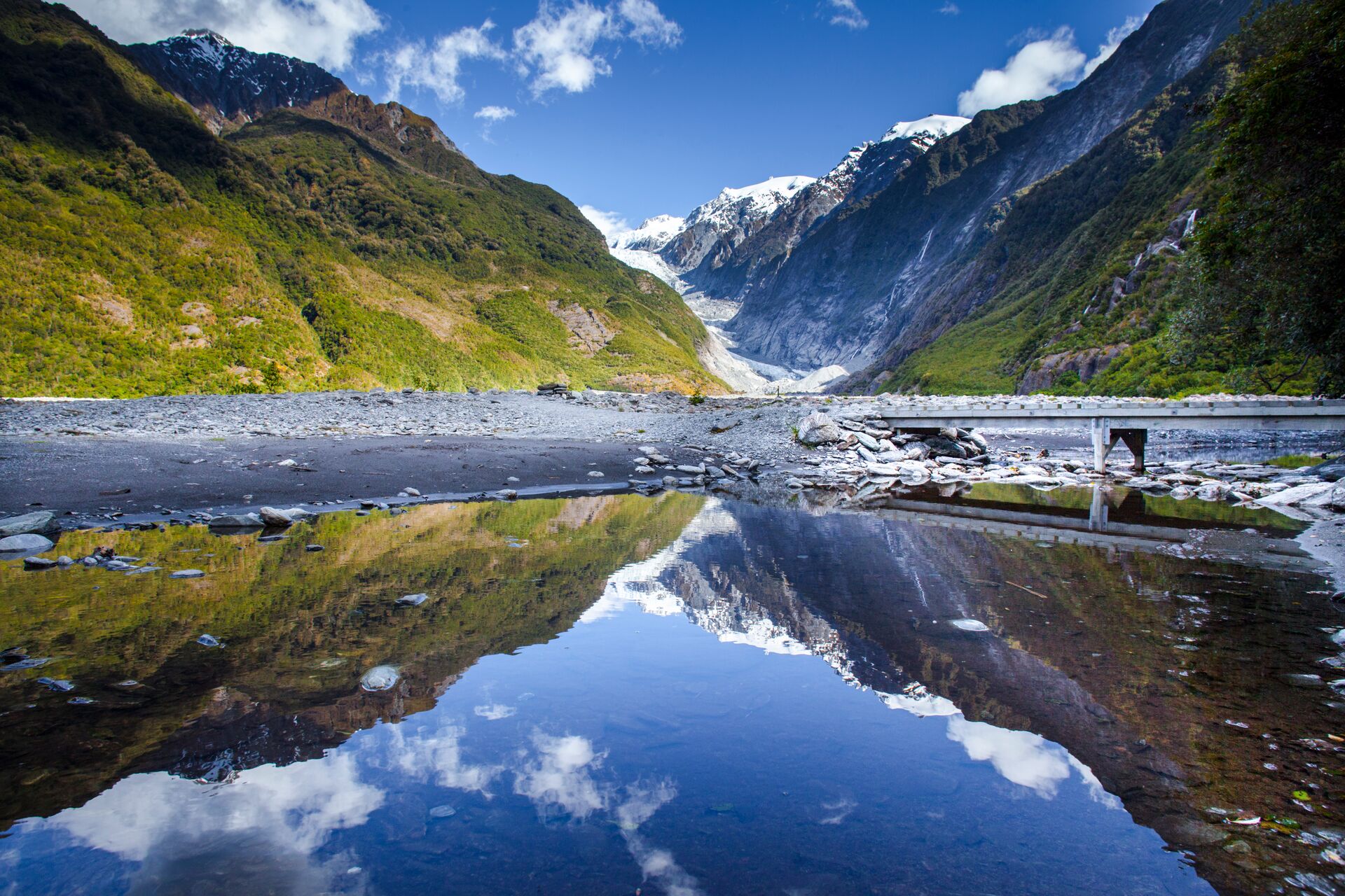 Large Franz Joseph Glacier With Reflection 526724079