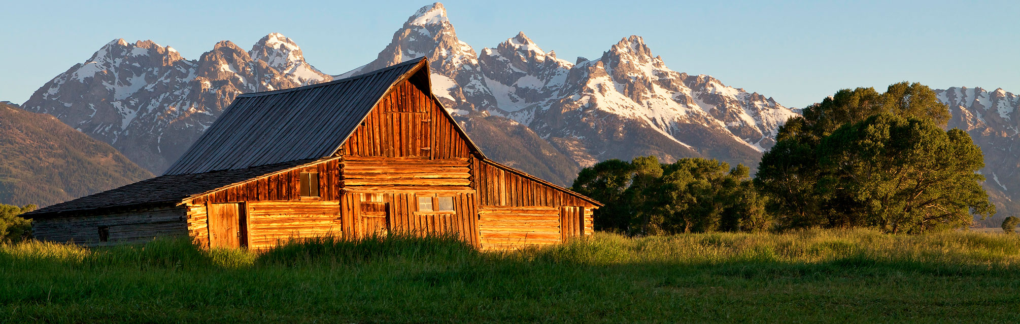 A cottage in Grand Teton National Park, Unites States.