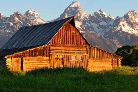 A cottage in Grand Teton National Park, Unites States.