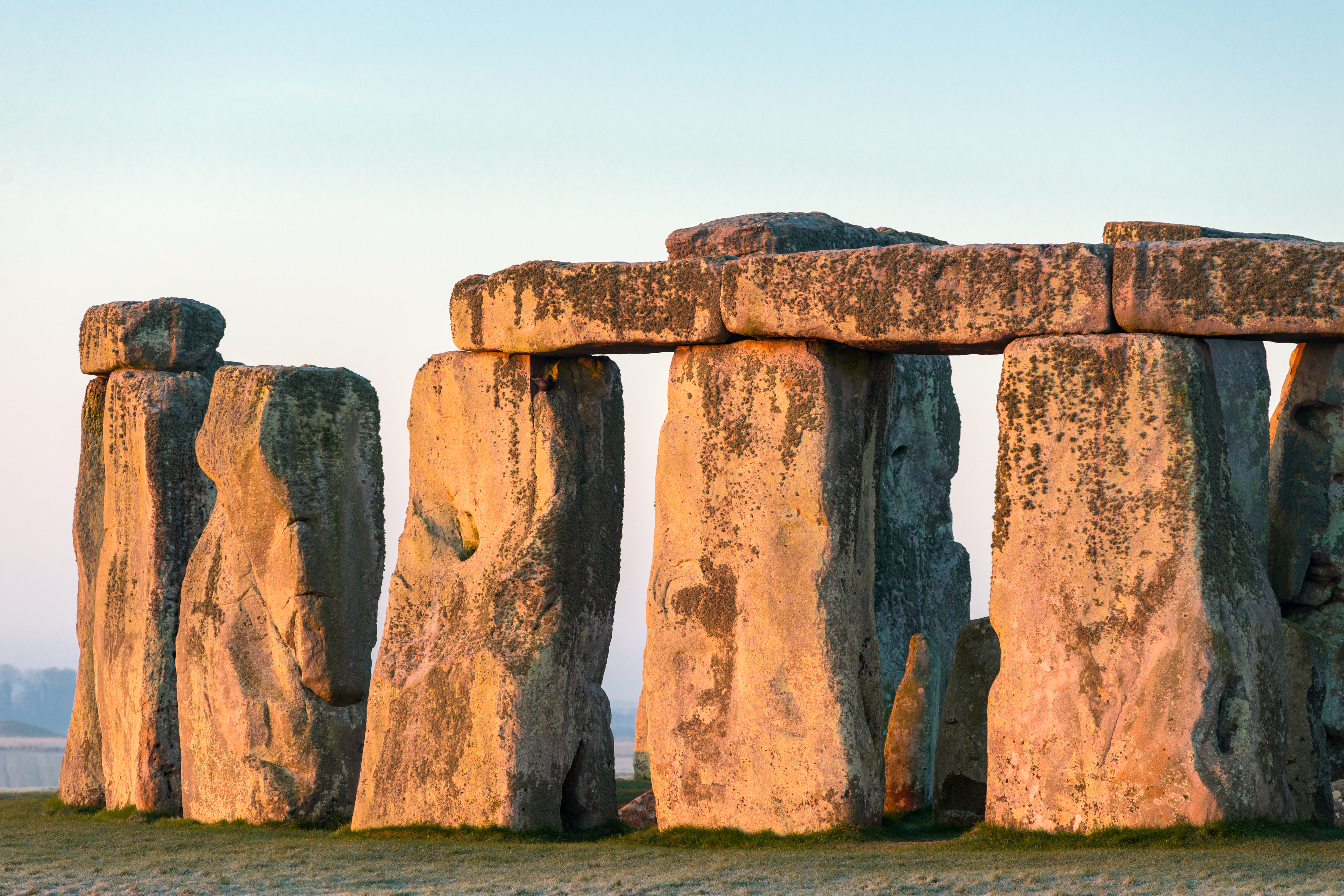 Stonehenge at dawn in Salisbury, England