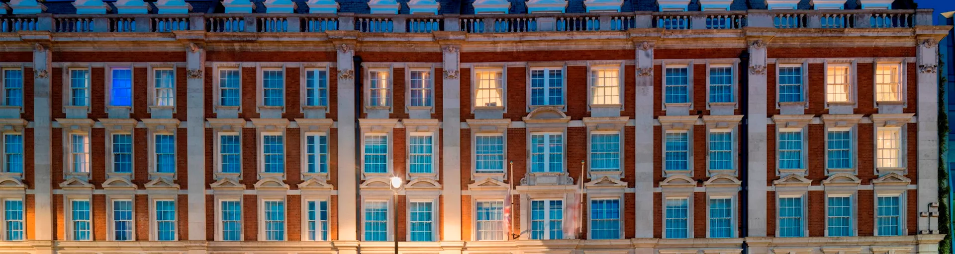The exterior of The Rubens at the Palace in London, England