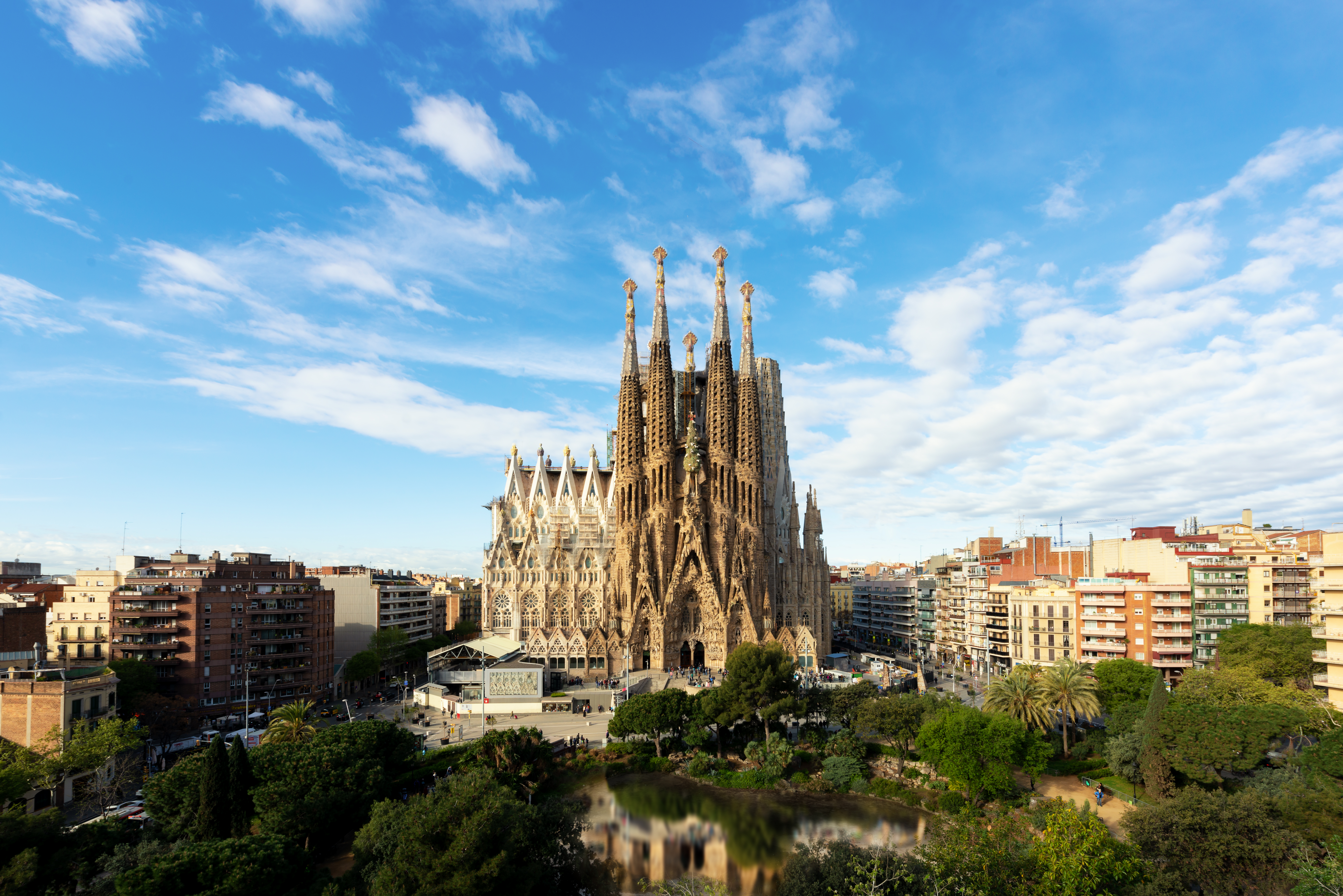 Aerial View Of The Sagrada Familia