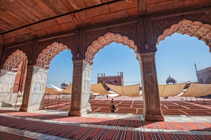 A view of Jama Masjid in New Delhi, India