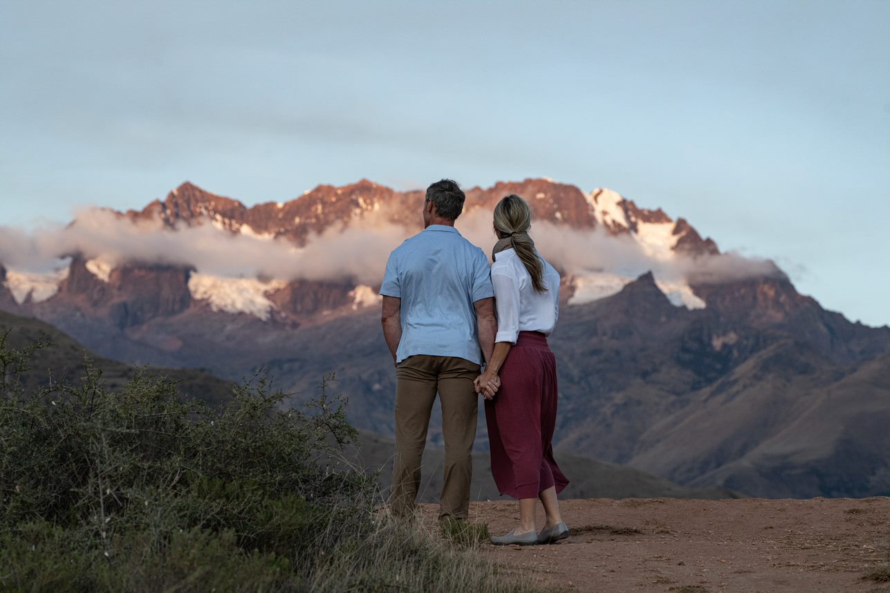 Couple At Mountains