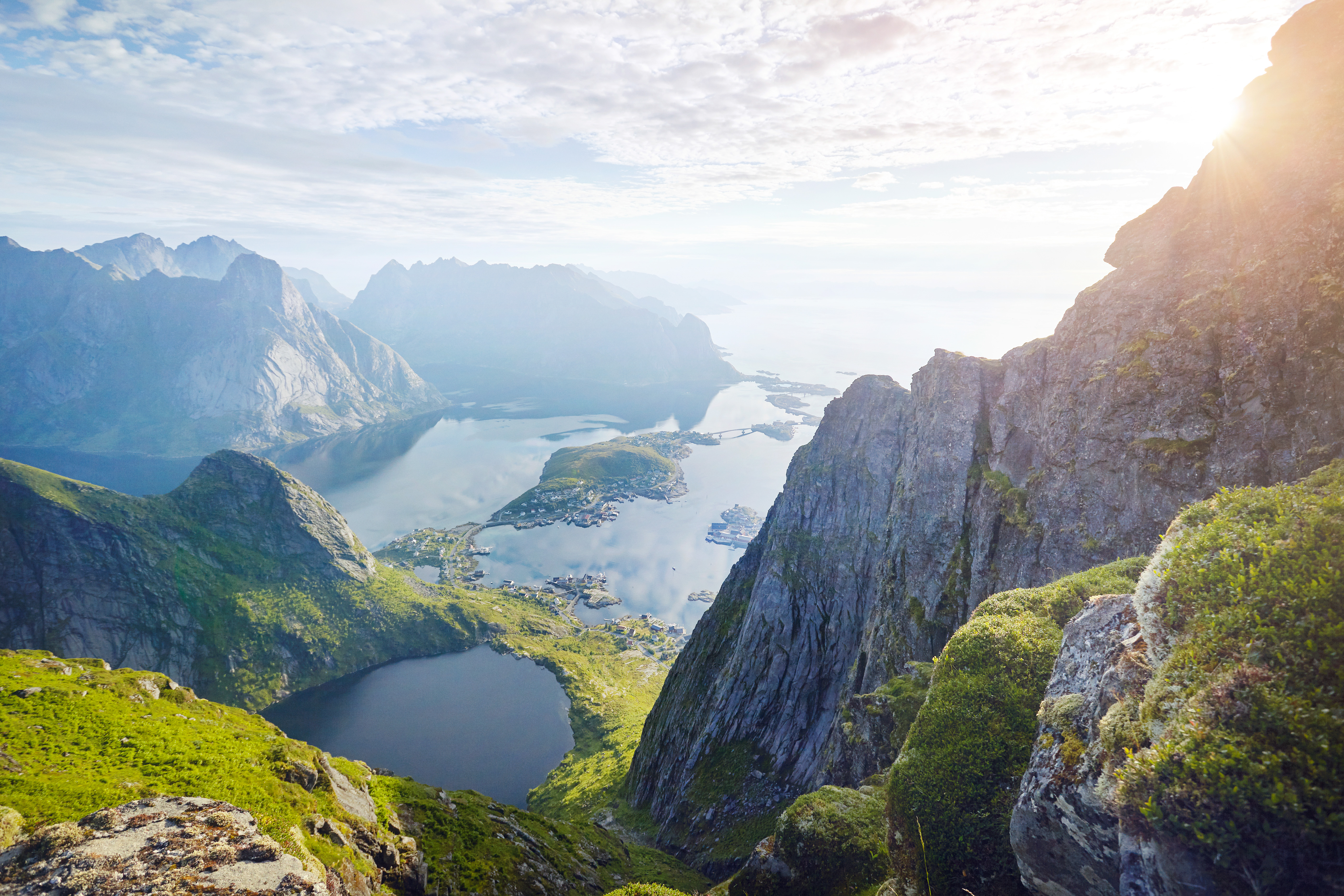 Mountain Bay In Norway