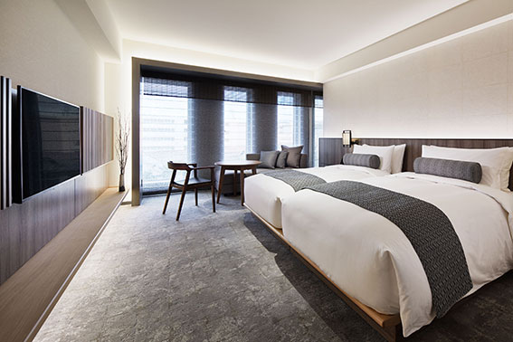 Guest room at The Thousand Kyoto in Kyoto, Japan