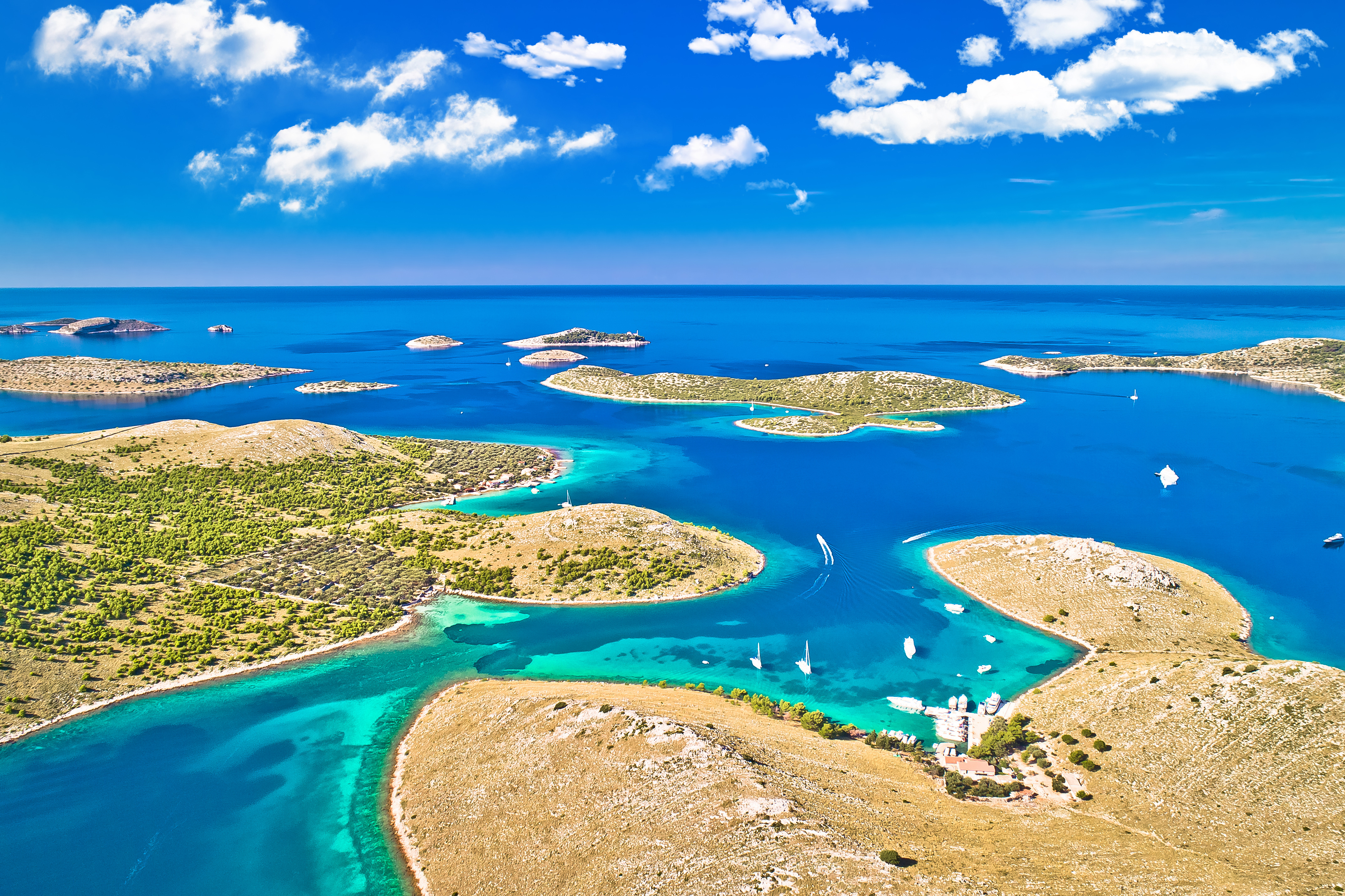 Panoramic view of Kornati Island, Croatia