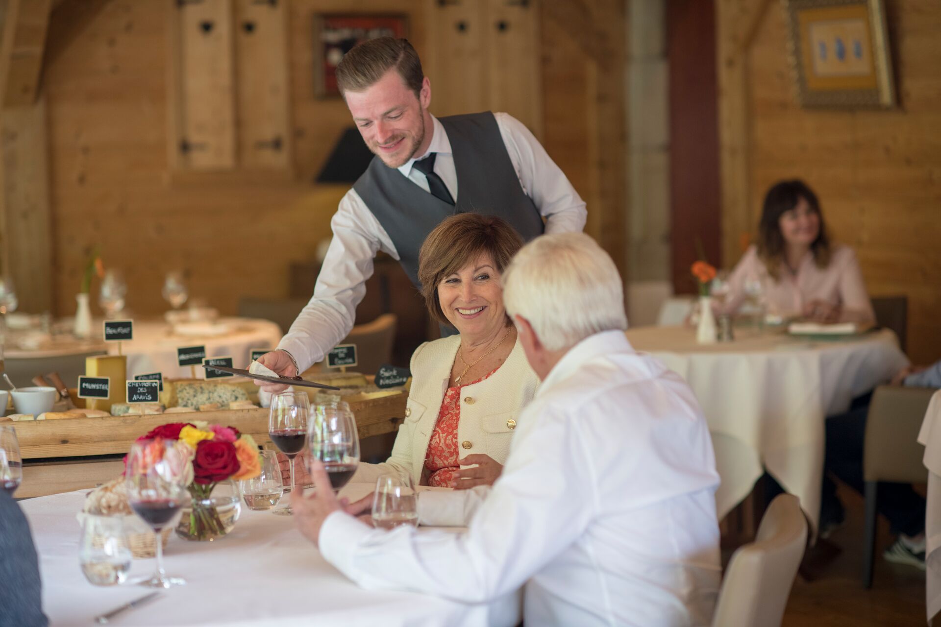 Dinner at elegant European Restaurant