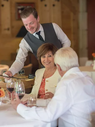 Dinner at elegant European Restaurant
