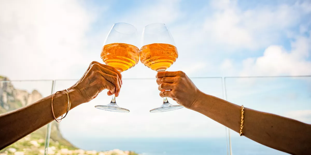 Large Cheers In Front Of Capri Ocean View